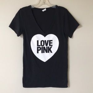 Victoria’s Secret PINK Graphic “LOVE PINK” Tee - S